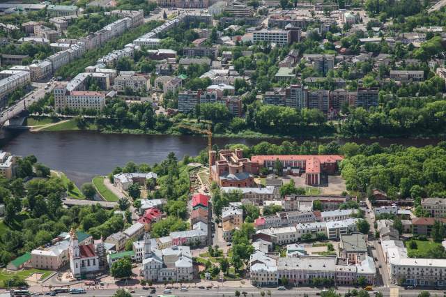 Центр города с высоты птичьего полета
