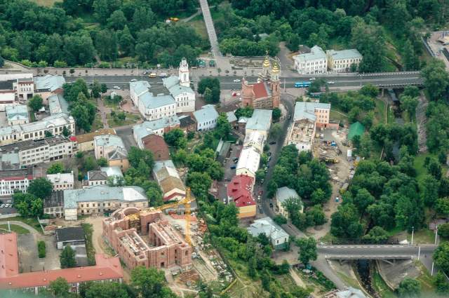 Центр города с высоты птичьего полета